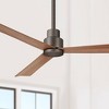 52" Minka Aire Rustic Outdoor Ceiling Fan with Remote Control Oil Rubbed Bronze Maple Wet Rated for Patio Exterior Porch Gazebo - 2 of 4