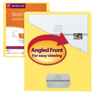 Smead Organized Up Slash Jacket, Letter Size, 25 per Pack - 1 of 4