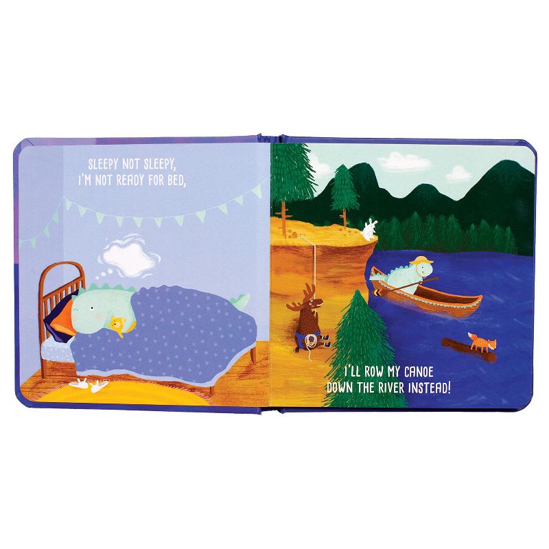 Manhattan Toy Sleepy Not Sleepy - A Tiny Dino's Bedtime Adventure Board Book, Ages 6 Months and up, 2 of 9