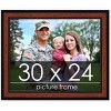 PosterPalooza | Simple Brown Picture Frame - UV Acrylic, Backing Board, Hanging Hardware Included - 2 of 4
