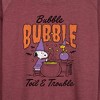 Women's - Peanuts - Bubble Bubble Toil Trouble Lightweight French Terry Wide Neck Long Sleeve Shirt - 2 of 4