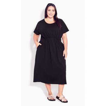 Jessica London Women’s Plus Size A-line Lace Dress, 32 W - Black : Target
