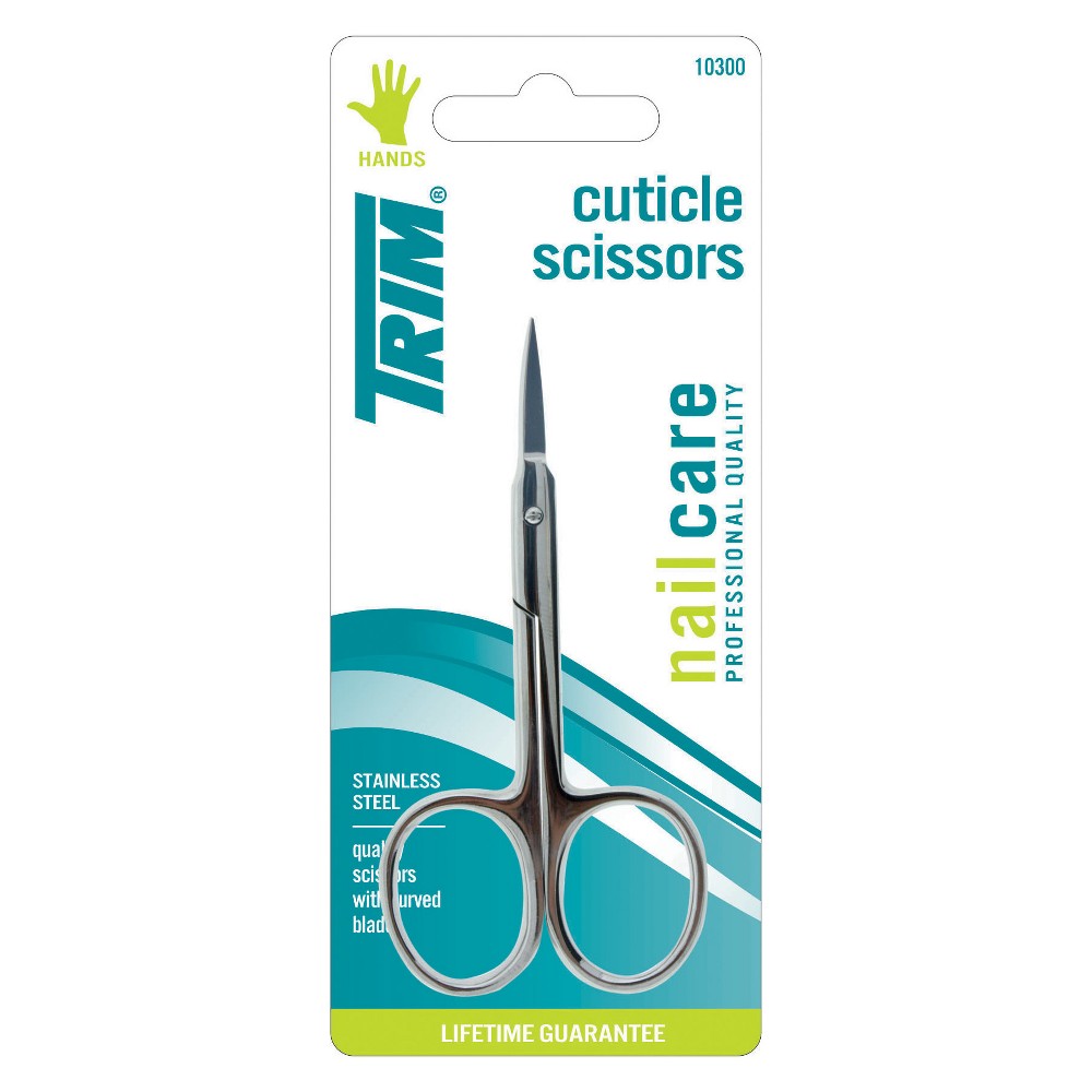 TRIM Nail Care Stainless Steel Curved Finger Cuticle Scissors