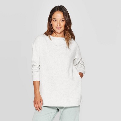 cozy fleece tunic sweatshirt