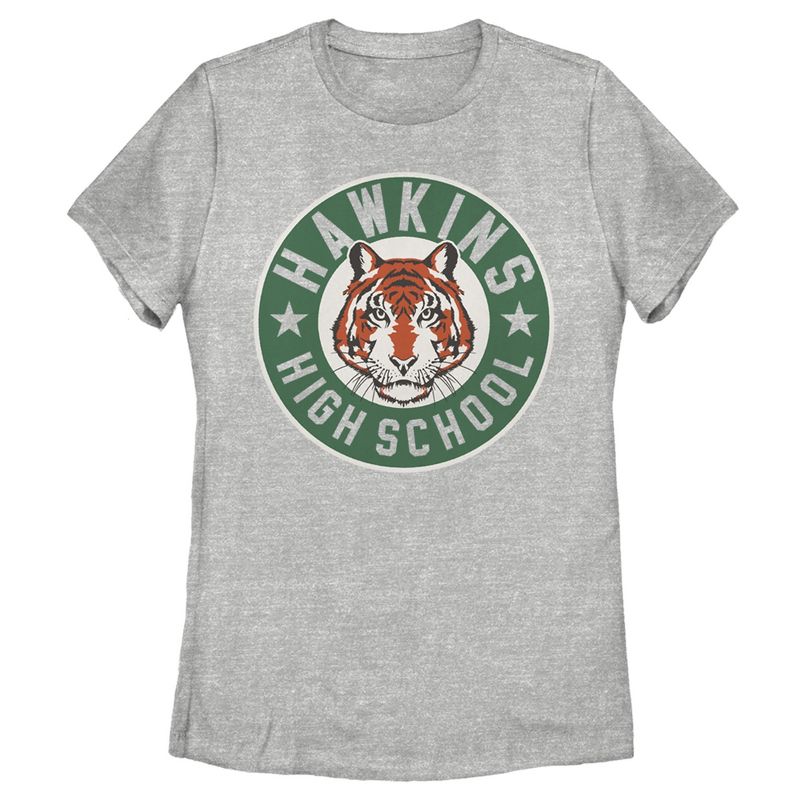 Women's Stranger Things Hawkins High School Tiger Mascot T-Shirt, 1 of 4