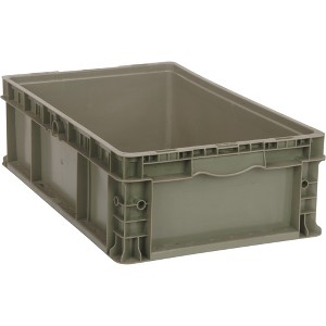 Quantum Storage Systems Stacker Straight Wall Container, 24"L X 15"W X 9-1/2"H, Up To 175 Lbs. - 1 of 3