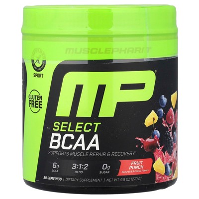 MusclePharm Essentials, BCAA, Fruit Punch, 0.57 lbs (258 g)