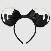 Girls' Minnie Mouse Halloween Glow-In-The-Dark Headband - Black/White - 2 of 3