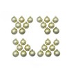 Northlight Small Shiny Finish Glass Christmas Ball Ornaments - 2" (50mm) - Gold - 28ct - 2 of 3