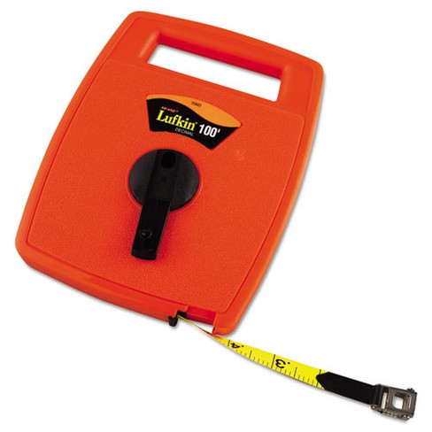 Lufkin Hi Viz Linear Measuring Tape Measure 1 2in X 100ft Orange Fiberglass Tape 706d Target