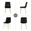 Hrinhom 33.9"W Set Of 4 Modern Dining Chairs, Living Room Chairs, Metal Legs - 4 of 4