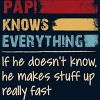 Adult Design By Humans Papi Knows Everything, If not Makes Stuff Up By HoangCathrine Pullover Hoodie - 2 of 2
