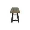 GDFStudio Foster Outdoor 63" Acacia Wood Bench - 4 of 4