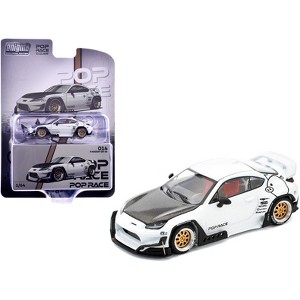 Toyota Pandem GR86 White with Carbon Hood 
