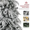 KWPZQEB Pre-lit Artificial Christmas Tree, Prelighted Xmas Tree with Tips & Warm White LED Lights, Realistic Holiday Décor​, Green - 4 of 4