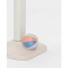 SMOL Basketball Hoop Neutral/Blue with Colorblock Plush Ball Traditional Backboard - 3 of 4