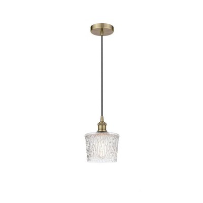 Niagra - 1 Light Cord Hung Mini Pendant In Industrial Style-9.25 Inches Tall and 6.5 Inches Wide