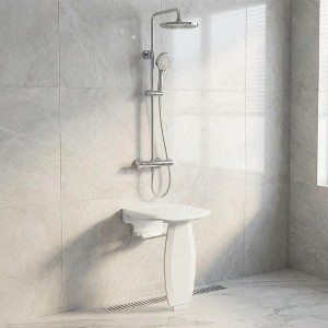 Wall Mounted Shower Seat, Heavy Duty Foldable Shower Bench with 550 lbs ...
