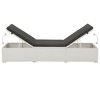 vidaXL Sunlounger Set White and Black PE rattan - 4 of 4