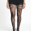 Anna-Kaci Women's 3-Piece Set Fishnet Tights with Snake Pattern Design - Black - 2 of 4