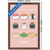 Trends International Pusheen: Bento Box - Everything Is Good Sushi Grid Framed Wall Poster Prints - 3 of 4