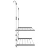 vidaXL Lightweight Aluminum Balcony Drying Rack - Adjustable and Foldable Design with Over-The-Door Hook for Laundry, Balcony, Bathroom, Silver - 4 of 4