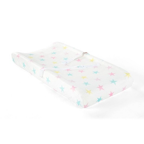 Lush Décor Soft & Plush Changing Pad Cover - Rainbow Stars : Target