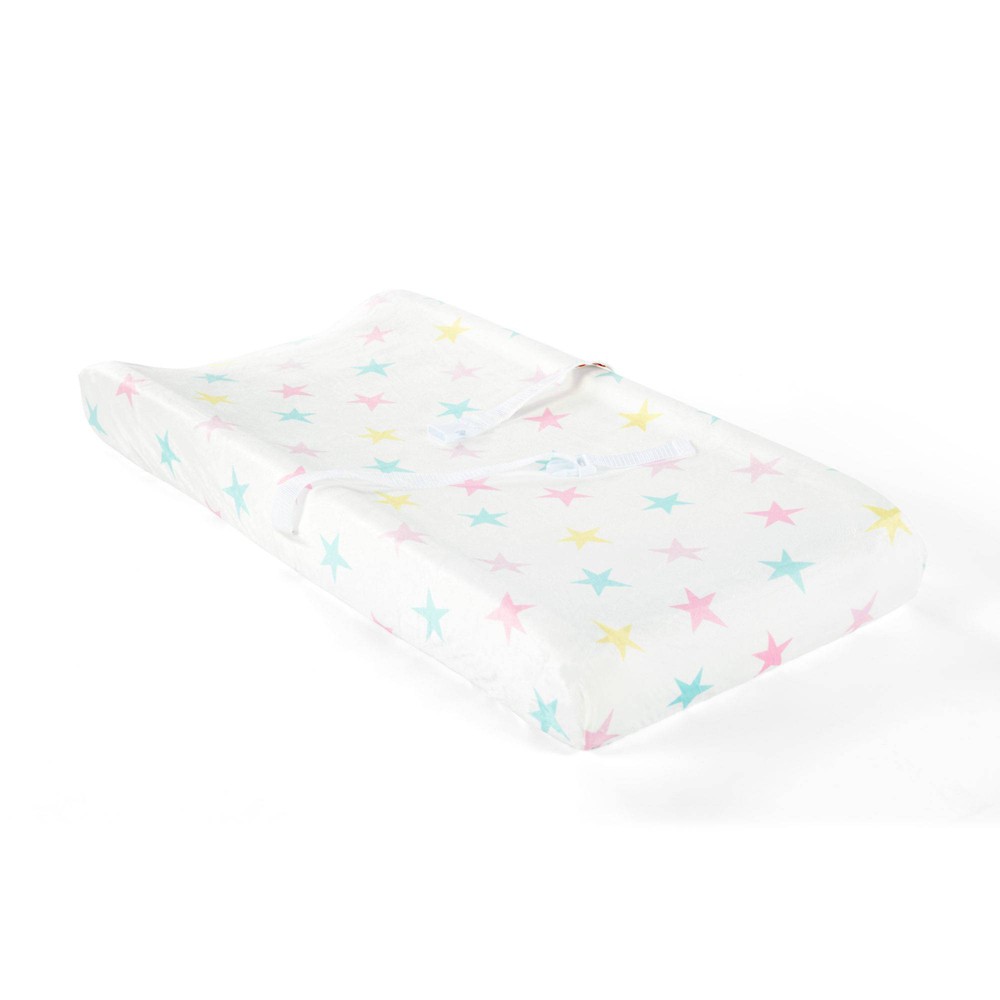 Photos - Changing Table Lush Décor Soft & Plush Changing Pad Cover - Rainbow Stars