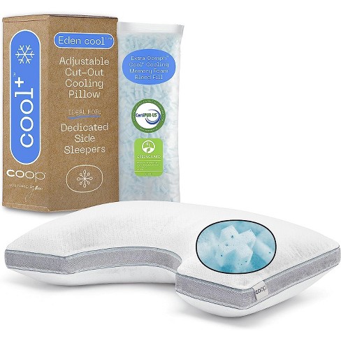 Coop Home Goods Premium Adjustable Loft Pillow Cross Cut Memory