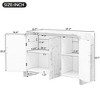 NicBex Sideboard Cabinet with 3 Doors & Metal Handles Modern Buffet Cabinet with Adjustable Shelves for Kitchen,Living Room,Natural - 4 of 4