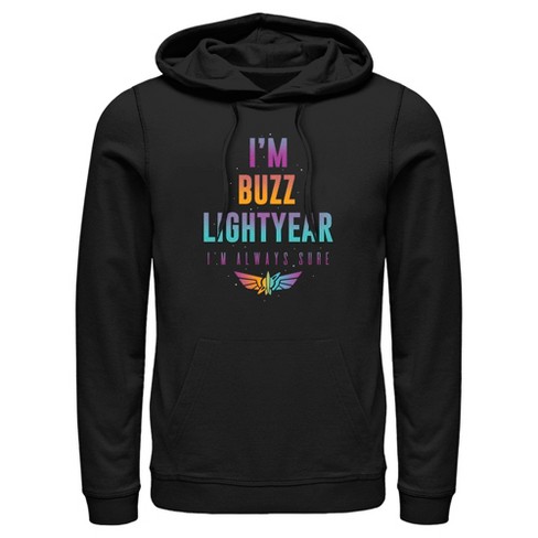 Men s Lightyear I m Buzz Lightyear I m Always Sure Pull Over Hoodie Target