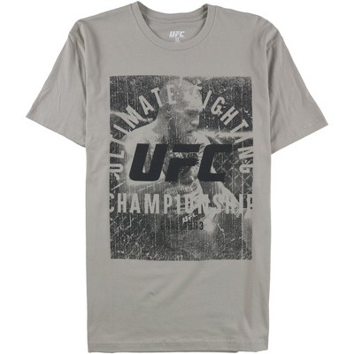 UFC Mens McGregor Photo Graphic T-Shirt, Grey, Large