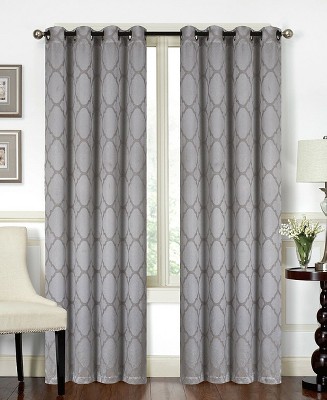 GoodGram 2 Pack Hotel Thermal Grommet 100% Blackout Window Curtain Panels