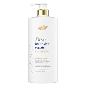 Dove Beauty Intensive Repair Hair Conditioner Pump with Glutamic Amino Serum & Bio-Protein Care - 28 fl oz - 1 of 4