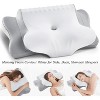 LISM Cervical Pillow with Pillowcase,Breathable Memory Foam Contour Pillow for Side,Back,Stomach Sleepers - 3 of 4