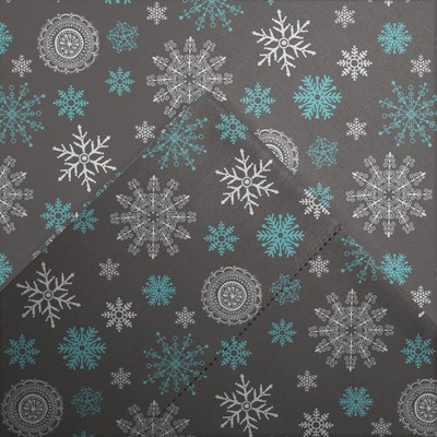 grey snowflakes