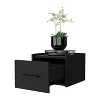 Grungis Wall-Mounted Floating Nightstands with Drawer & Shelf,Wall Mounted Night Stand with Space-Saving for Bedroom Furniture - 4 of 4