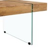 KTMBDW Glass Coffee Table, Tea Table Modern Side Coffee Table, Center Coffee Tables for Living Room, Tempered MDF Tabletop & Glass Legs - 4 of 4