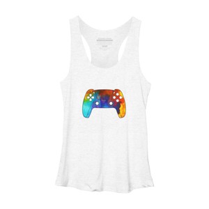 Adult Design By Humans Pride Gamer Video Game Controller By Racerback Tank Top - 1 of 2