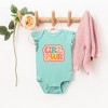 The Juniper Shop Girl Power Retro Baby Flutter Sleeve Bodysuit - 2 of 2