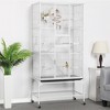 Yaheetech 69"H Extra Large Bird Cage for African Grey Sun Conures Parakeets Cockatiels White - 2 of 4