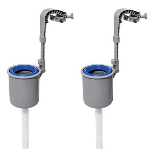 Bestway FlowClear Pool Surface Skimmer, Wall Mounted Above Ground Automatic Water Cleaner with 530 Gallon and Above Filter Pumps, 2 Pack - 1 of 4
