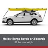 Yakima ShowDown Load Assist 1 Kayak or 2 SUP Board Capacity Roof Car Mount Rack for Vehicles with Heavy Duty Straps and Bow and Stern Tie Downs, Black - 4 of 4