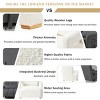 Modern Accent Chair with Right-Angle Armrests, Lumbar Pillow and Square Wood Legs, Boucle Chair for Living Room, Bedroom, or Study-Tanpinhause - 4 of 4