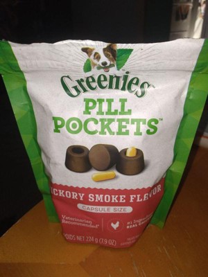 Greenies Capsule Size Pill Pockets Hickory Smoke Flavor Beef Chewy