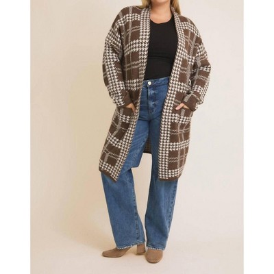 Women's Audrey Houndstooth Cardigan - GILLI