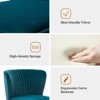 Quentin Velvet Accent Side Chair with Golden Metal Base | Karat Home - 3 of 4