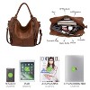 Tote Bag for Women PU Leather Shoulder Bags Fashion Hobo Bags Large Purse and Handbags with Adjustable Shoulder Strap - 2 of 4