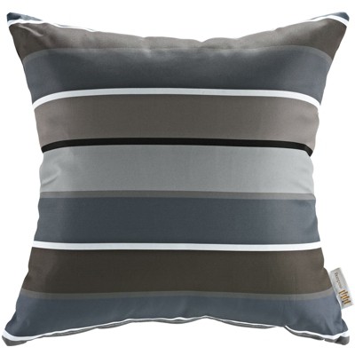 Stripe Patterned Weather Resistant Outdoor Throw Pillows Set