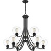 Pruitt 9-Light Matte Black Chandelier - 4 of 4